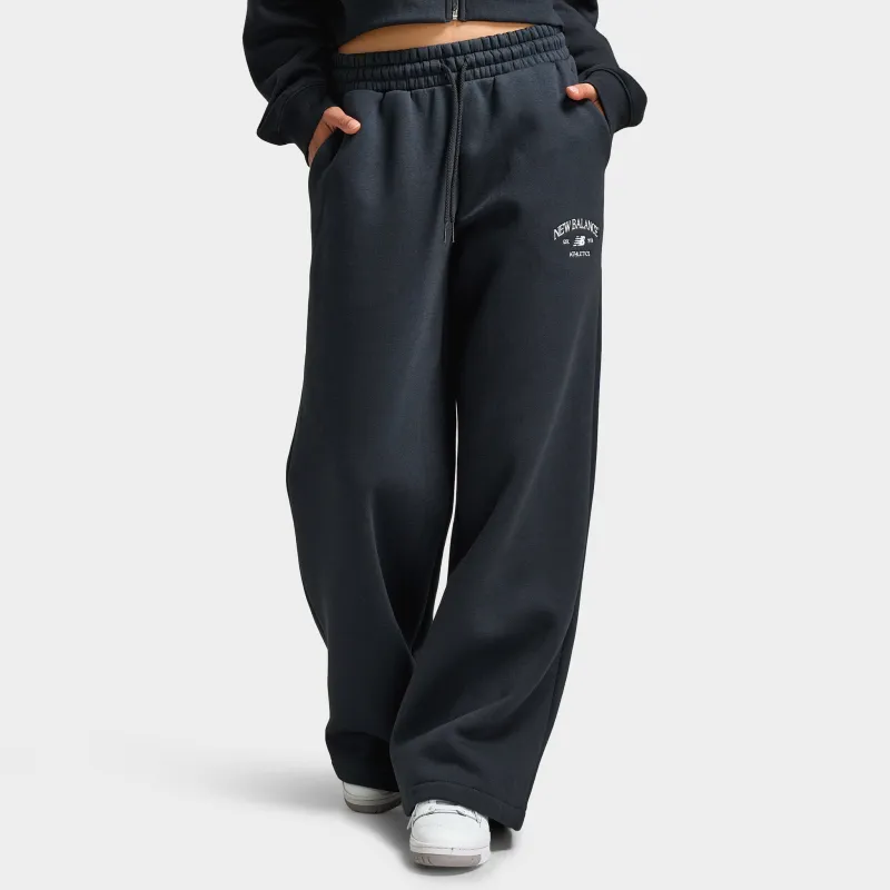 New Balance Women's Athletic Wide Leg Joggers / Black sold by JD Sports