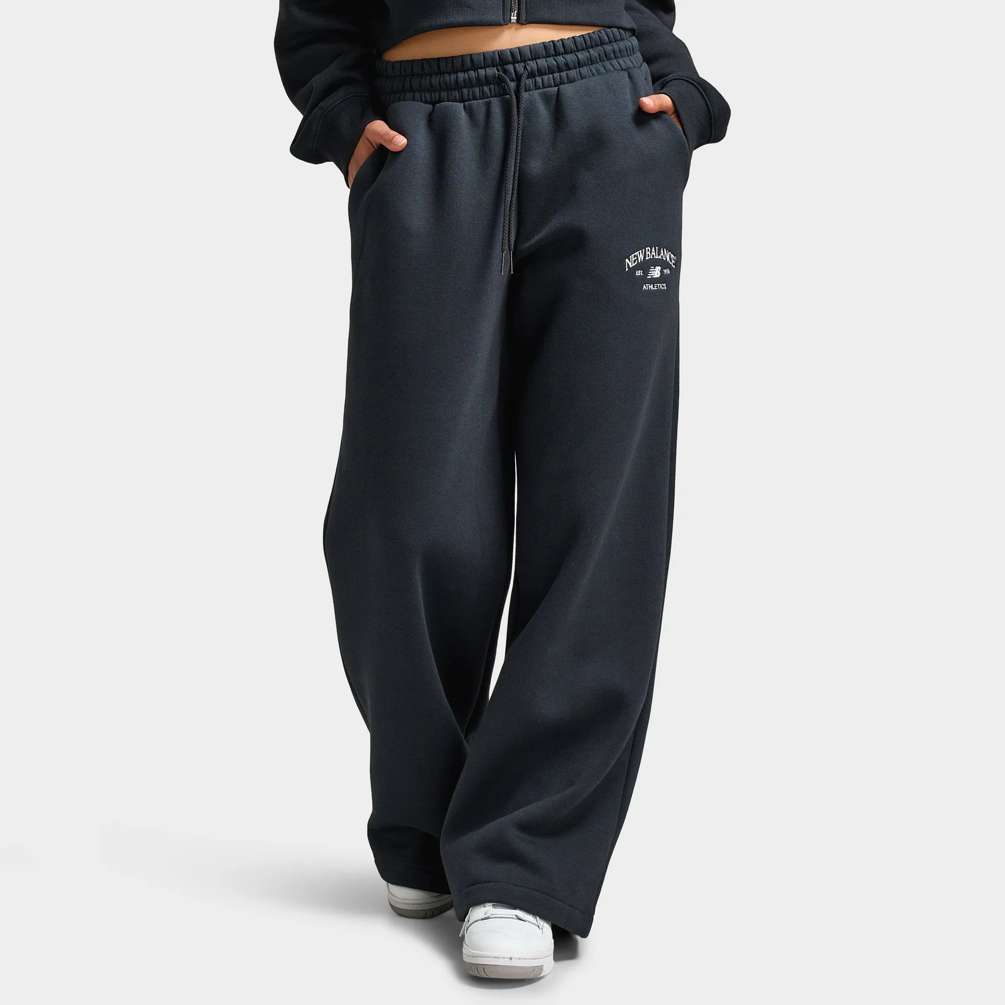 New Balance Women's Athletic Wide Leg Joggers / Black sold by JD Sports