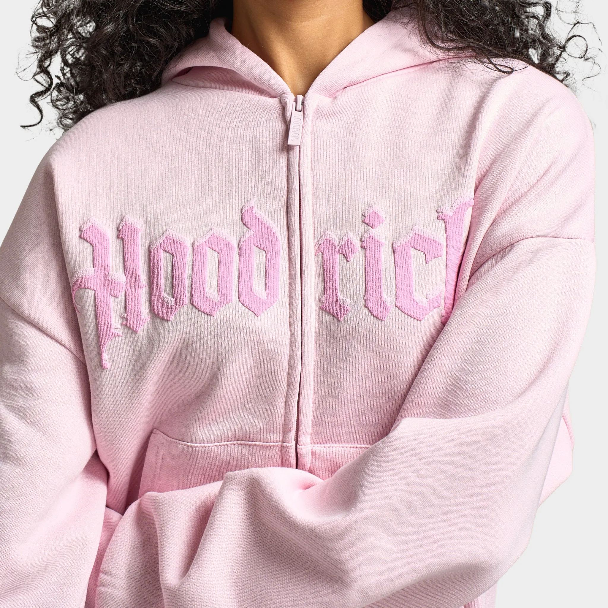 Hoodrich Women's Totem Mid Length Fullzip Hoodie / Pink sold by JD Sports product image thumbnail 4