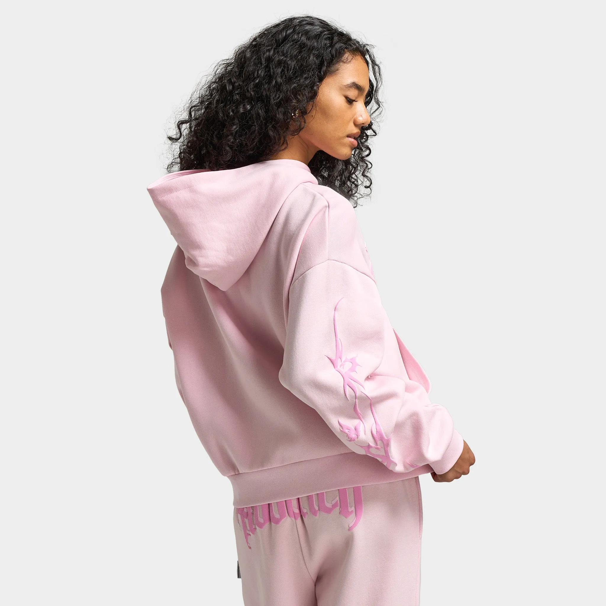 Hoodrich Women's Totem Mid Length Fullzip Hoodie / Pink sold by JD Sports product image thumbnail 2
