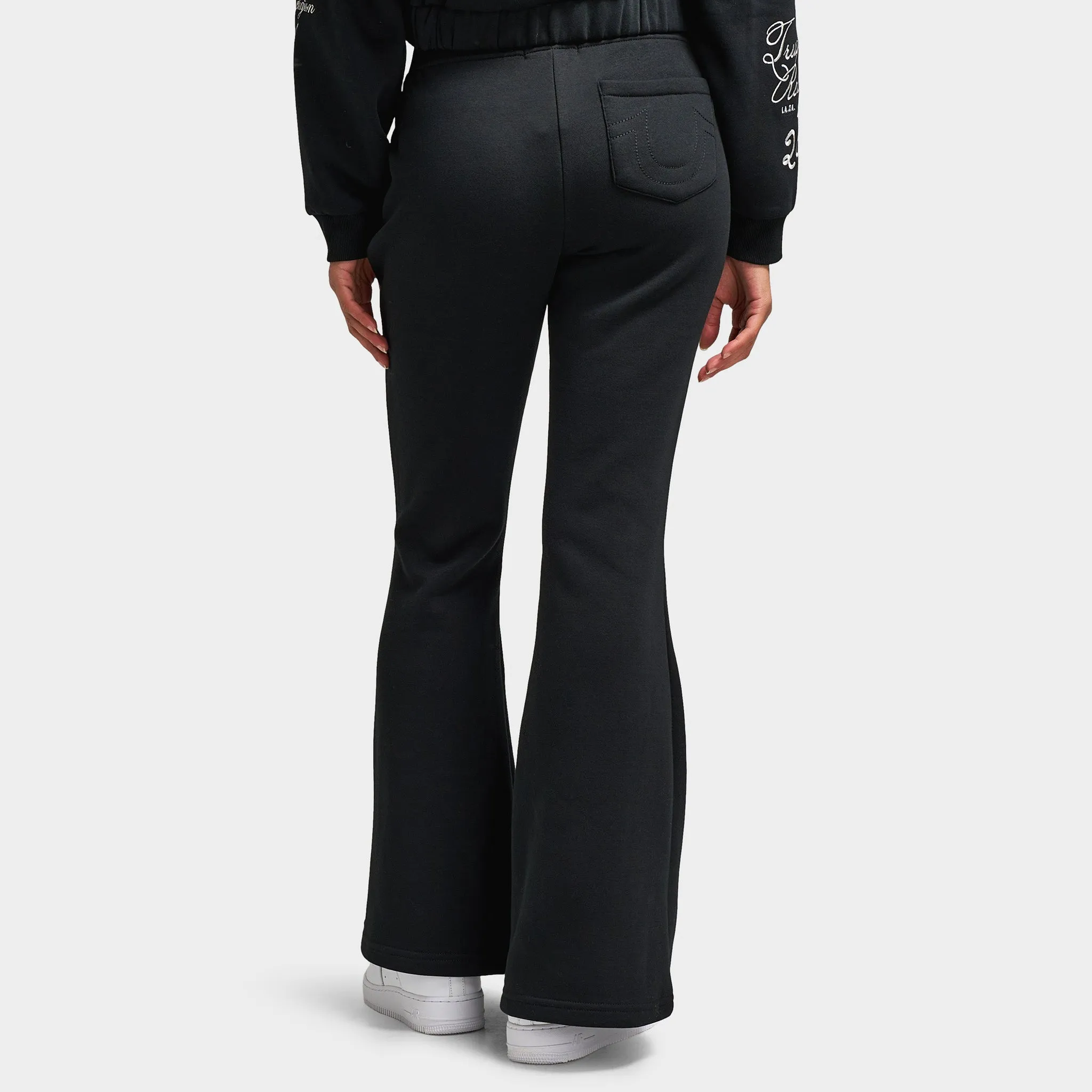 True Religion Women's Crystal V WB Flare Pants / Jet Black sold by JD Sports product image thumbnail 2
