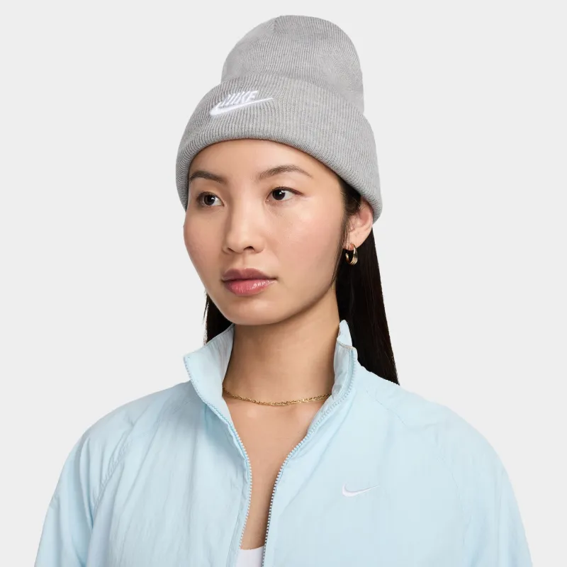 Nike Peak Futura Beanie / Dark Grey Heather sold by JD Sports