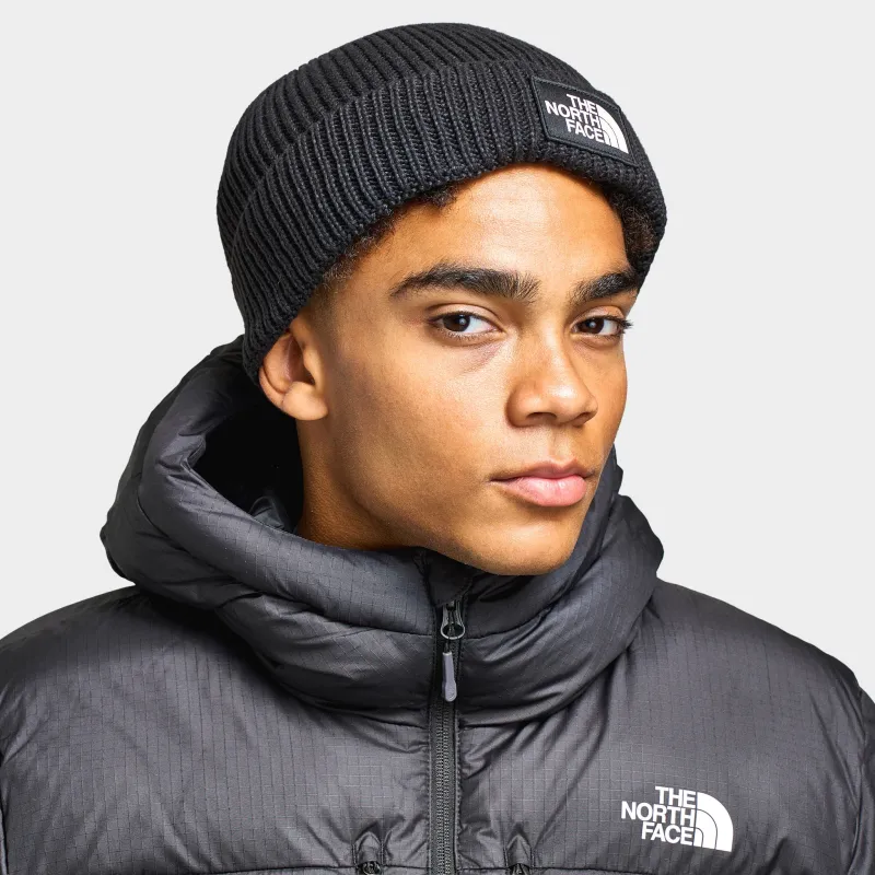 The North Face Logo Box Cuffed Beanie / TNF Black sold by JD Sports