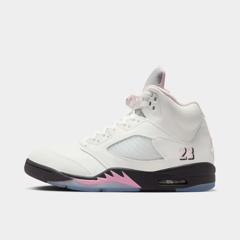 Jordan 5 Retro White / Medium Soft Pink - Black made by Jordan