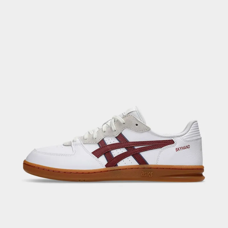 ASICS Skyhand White / Burgundy - Gum sold by JD Sports