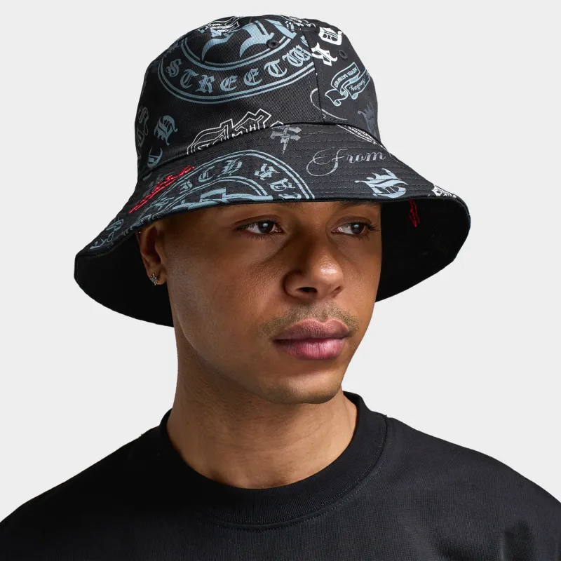 Hoodrich Gothtoss Bucket Hat Black / White sold by JD Sports