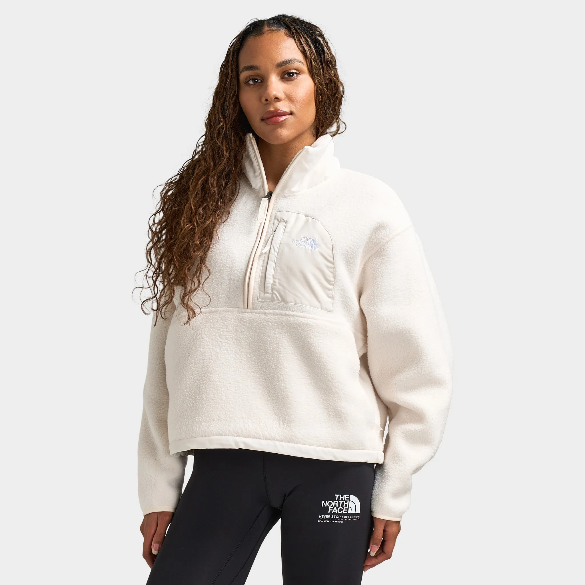 The North Face Women's Yumiori Off Peak Half Zip Jacket / White Dune sold by JD Sports