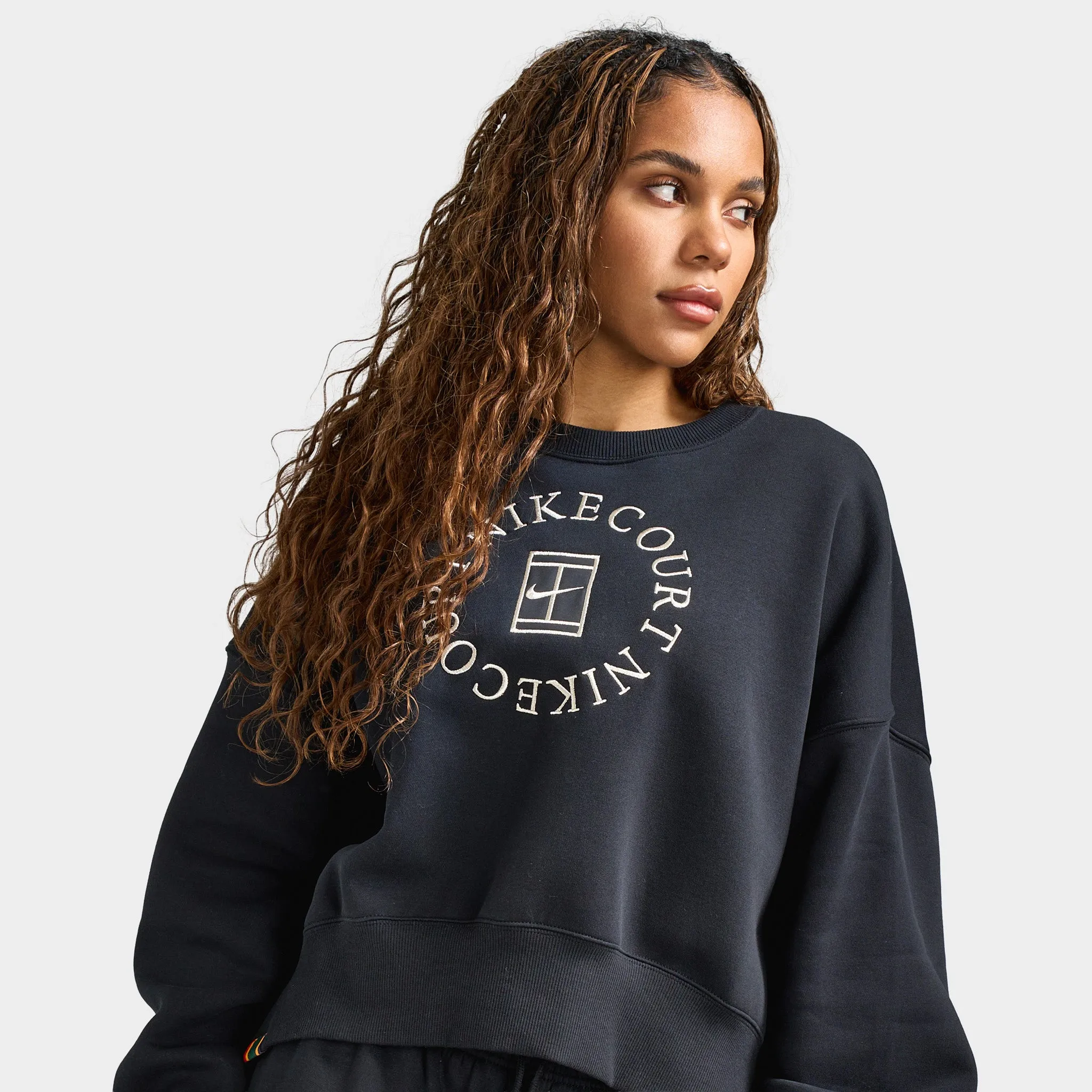 Nike Women's Phoenix Over-Oversized Crewneck Heritage Black / Anthracite sold by JD Sports product image thumbnail 3