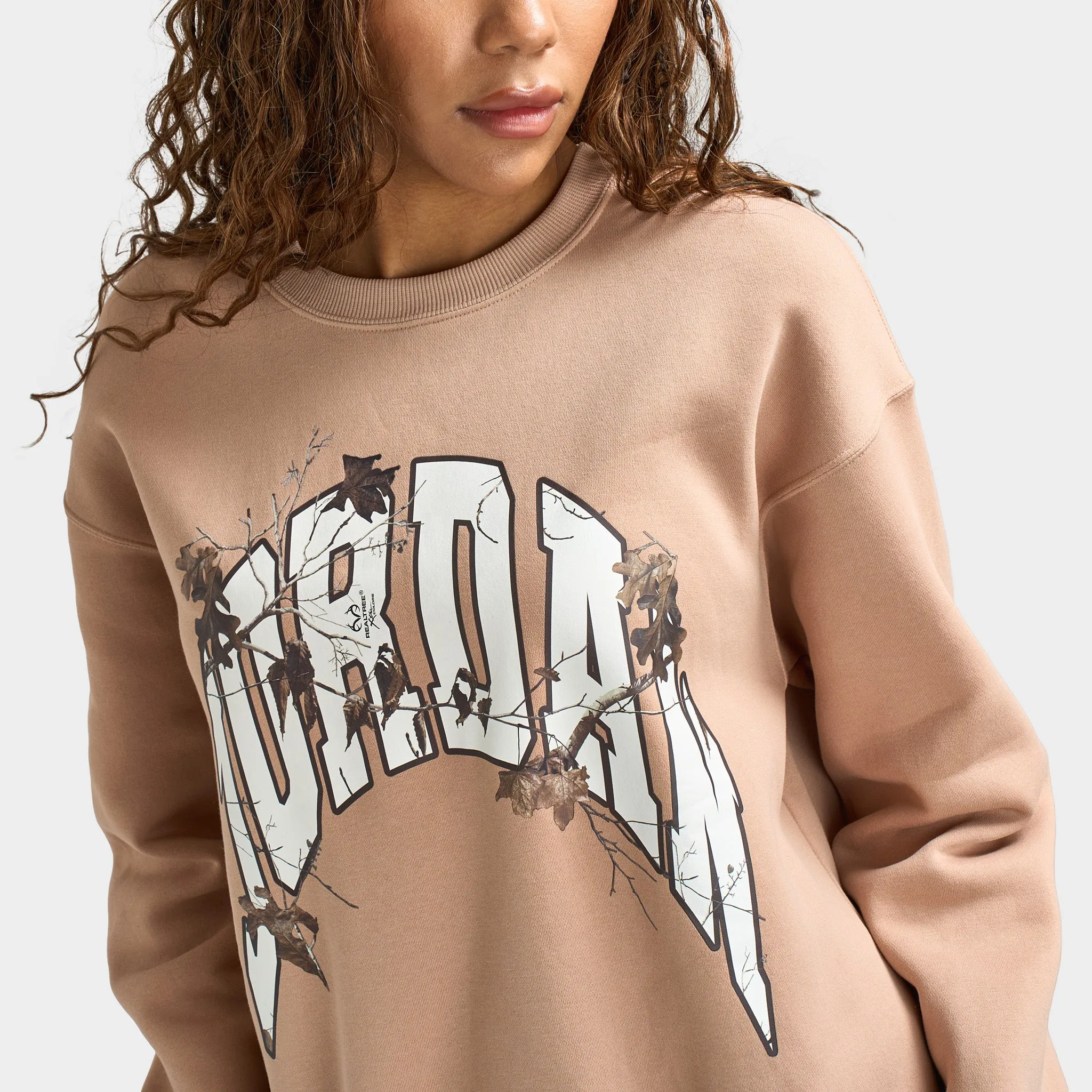 Jordan Women's Brooklyn Fleece Crew Hemp / Sail sold by JD Sports product image thumbnail 4