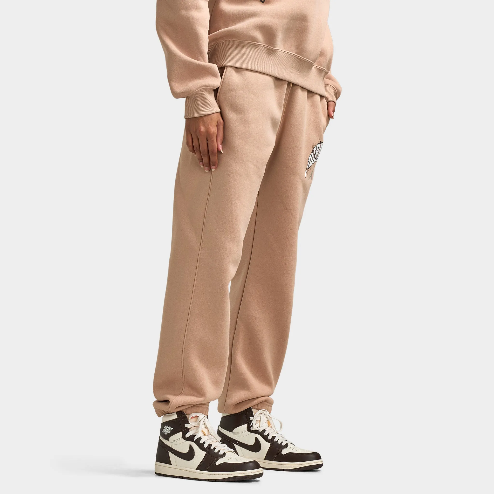 Jordan Women's Brooklyn Fleece Pants Hemp / Sail sold by JD Sports product image thumbnail 4