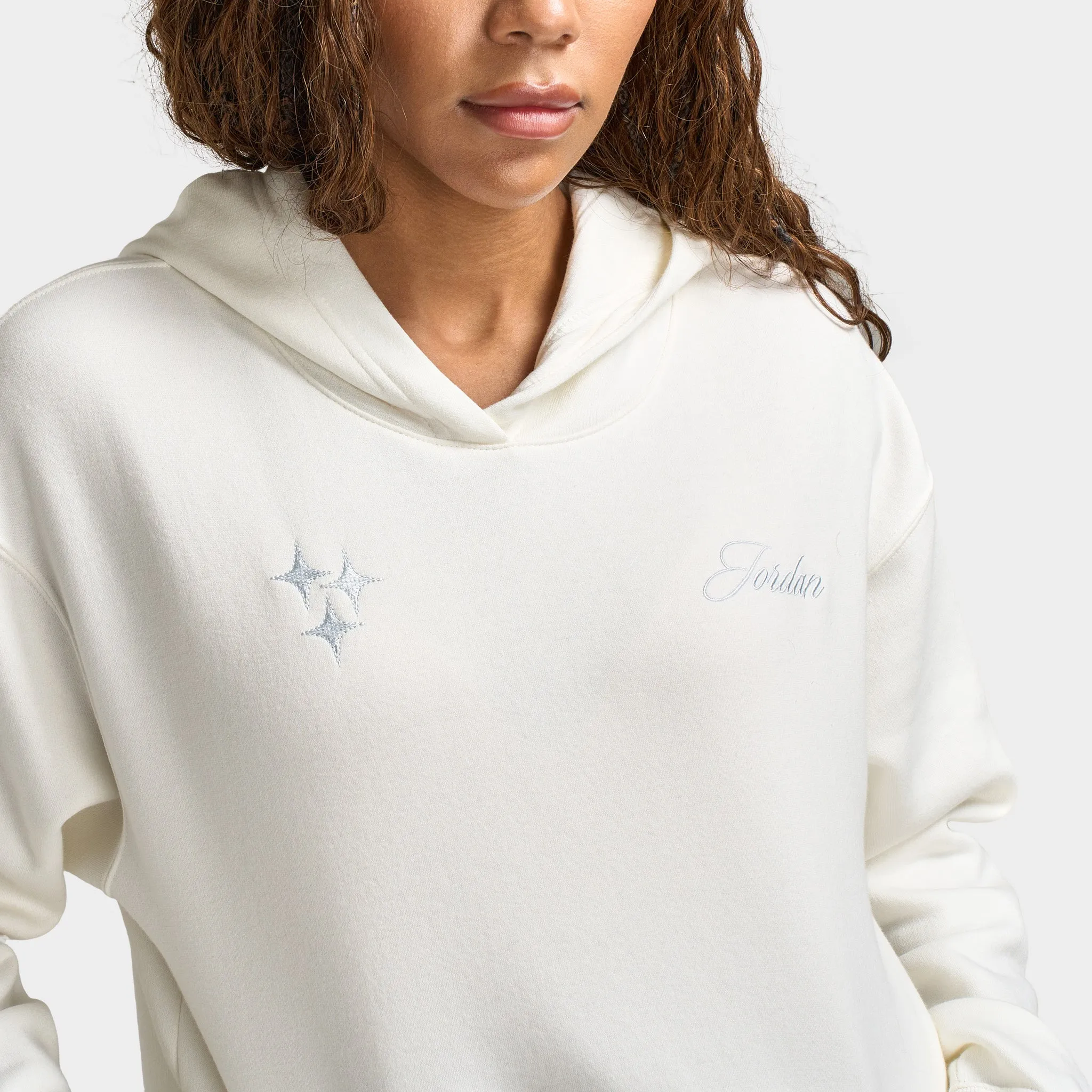 Jordan Women's Brooklyn fleece Pullover Hoodie / Sail sold by JD Sports product image thumbnail 4