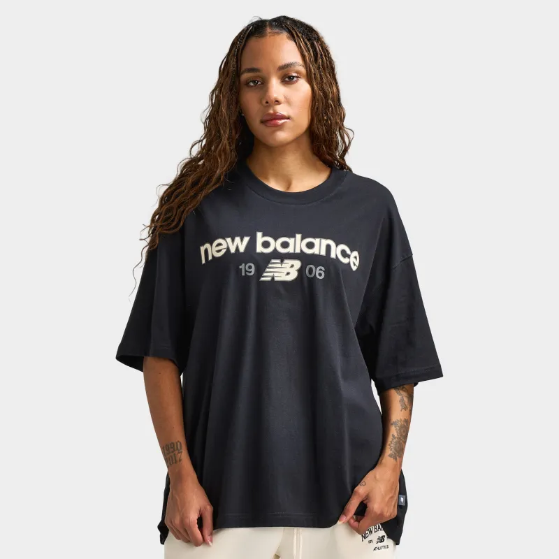 New Balance Women's Boyfriend Tee / Black sold by JD Sports