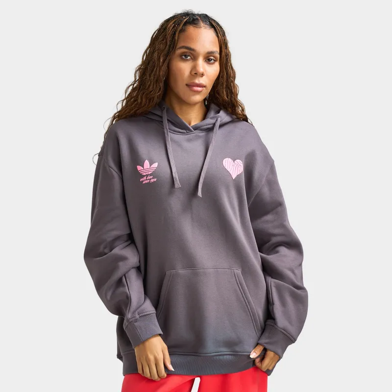 Adidas Women's Bubble Heart Wide Leg Pants / Grey Fife sold by JD Sports