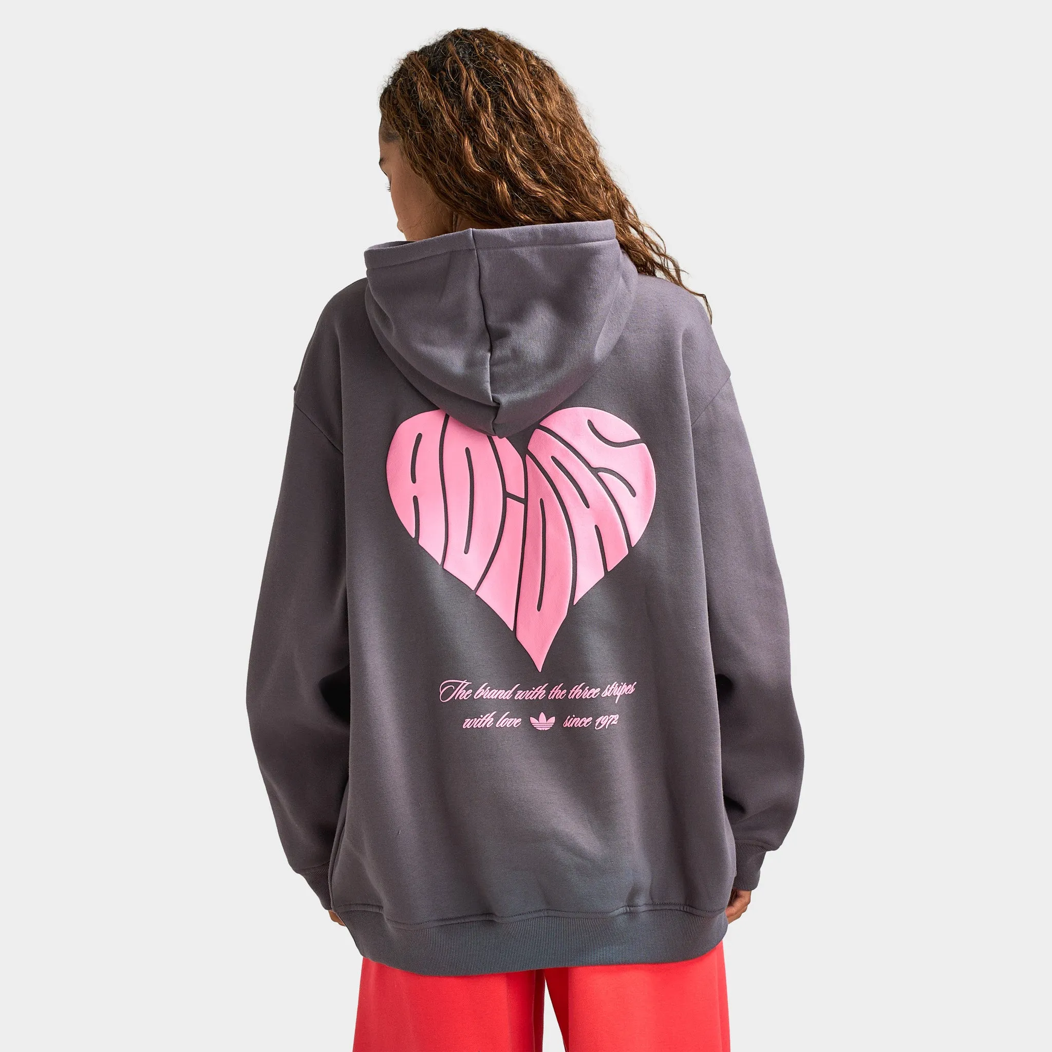 Adidas Women's Bubble Heart Wide Leg Pants / Grey Fife sold by JD Sports product image thumbnail 2