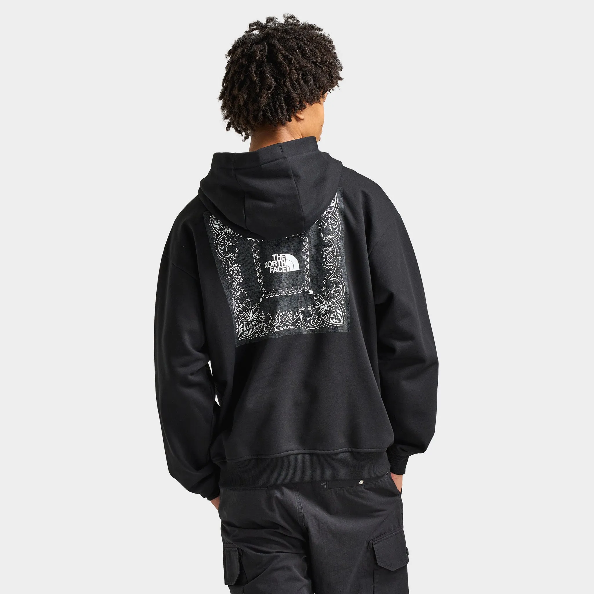 The North Face Oversized Bandana Print Pullover Hoodie / TNF Black sold by JD Sports product image thumbnail 2