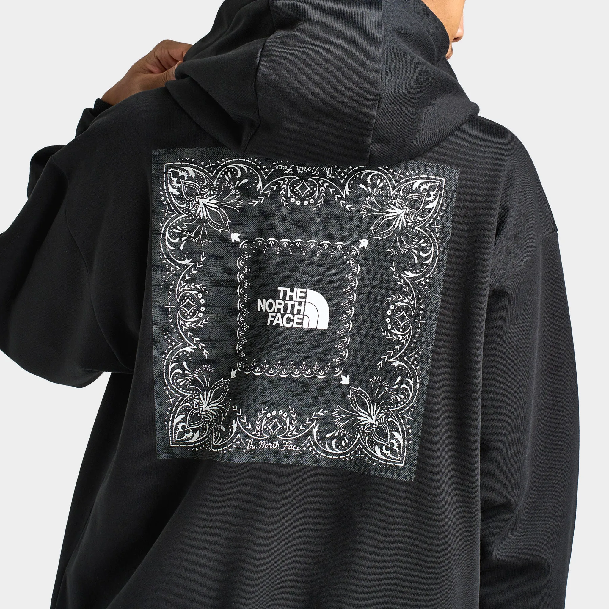 The North Face Oversized Bandana Print Pullover Hoodie / TNF Black sold by JD Sports product image thumbnail 4