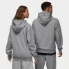 Jordan Flight Fleece Pullover Hoodie / Carbon Heather sold by JD Sports