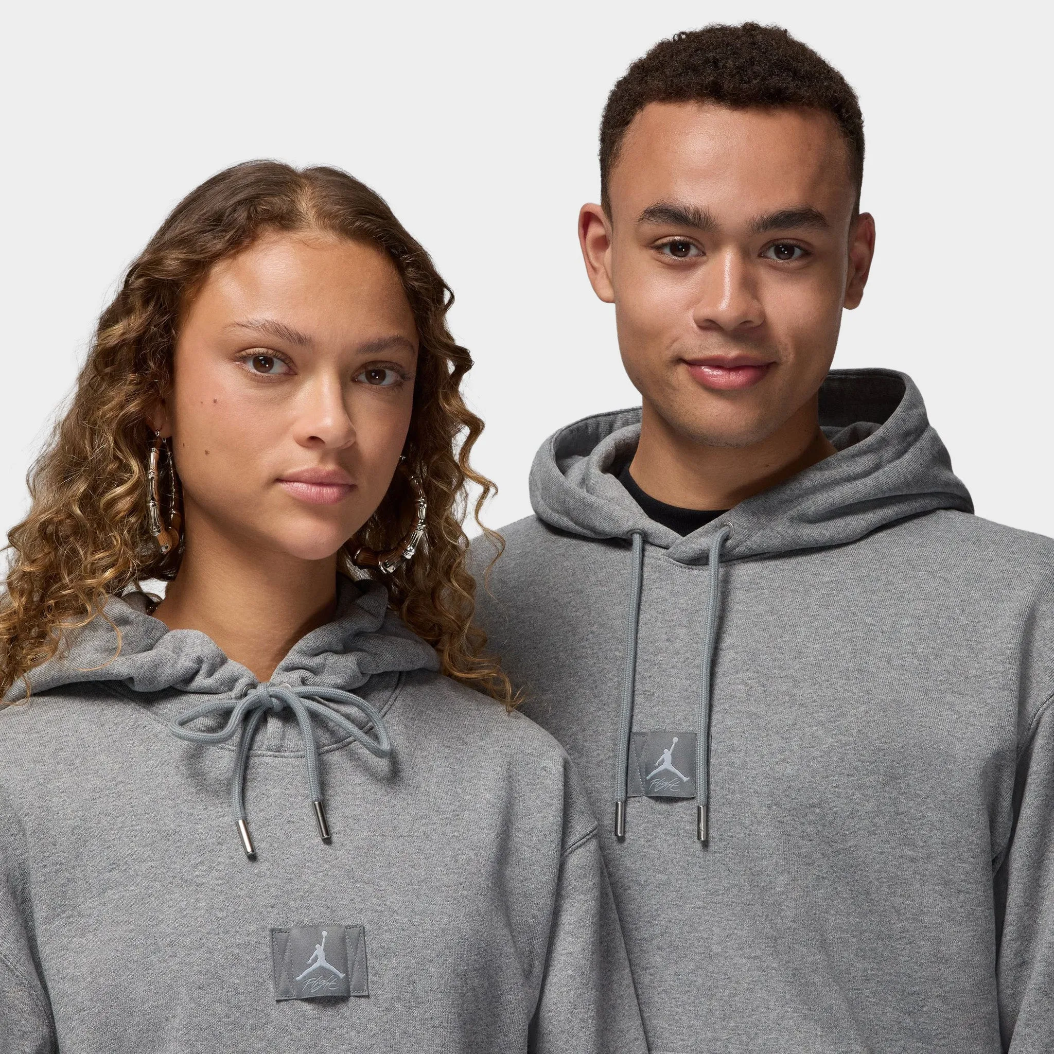 Jordan Flight Fleece Pullover Hoodie / Carbon Heather sold by JD Sports product image thumbnail 3