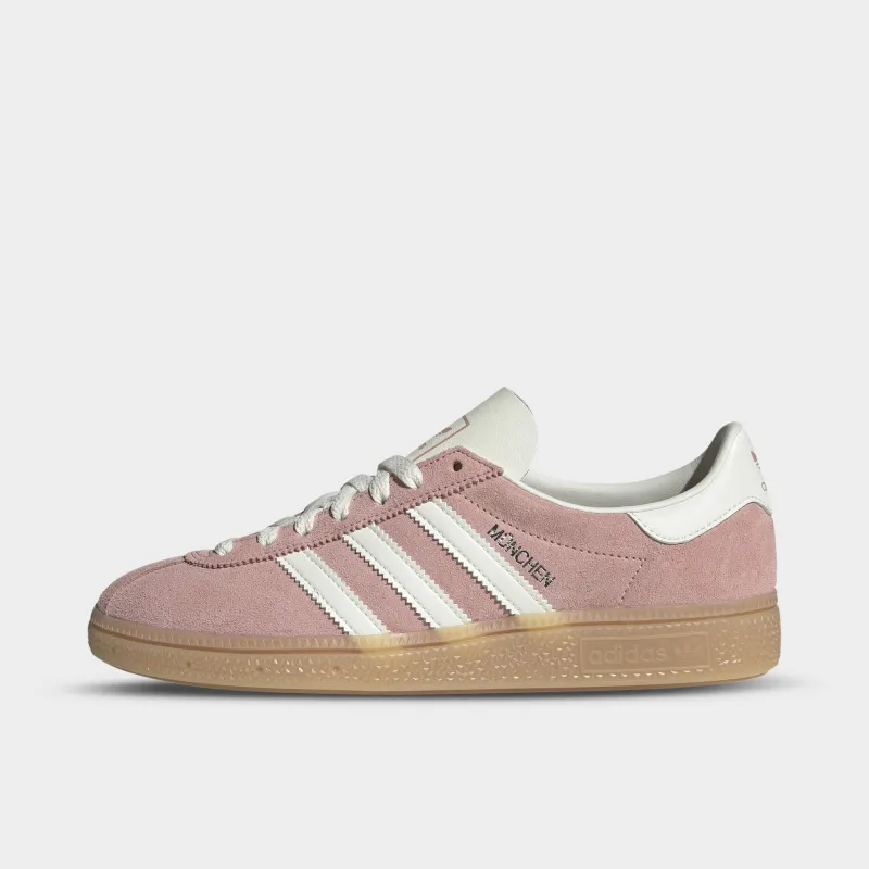 adidas Women's Muenchen Wonder Mauve / Off White - Silver Metallic sold by JD Sports
