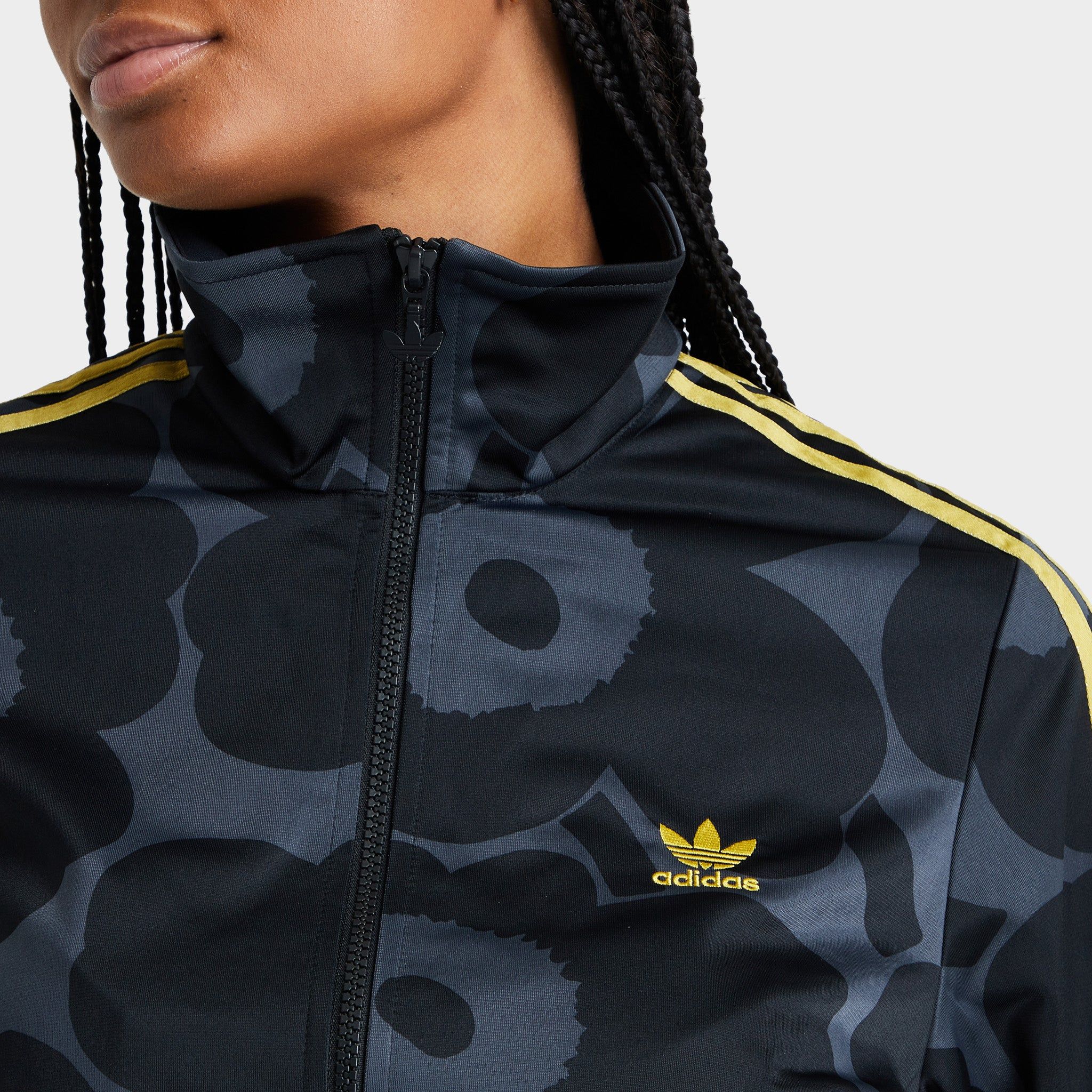 adidas Originals x Marimekko Women's Firebird Track Jacket Black / Carbon sold by JD Sports product image thumbnail 4