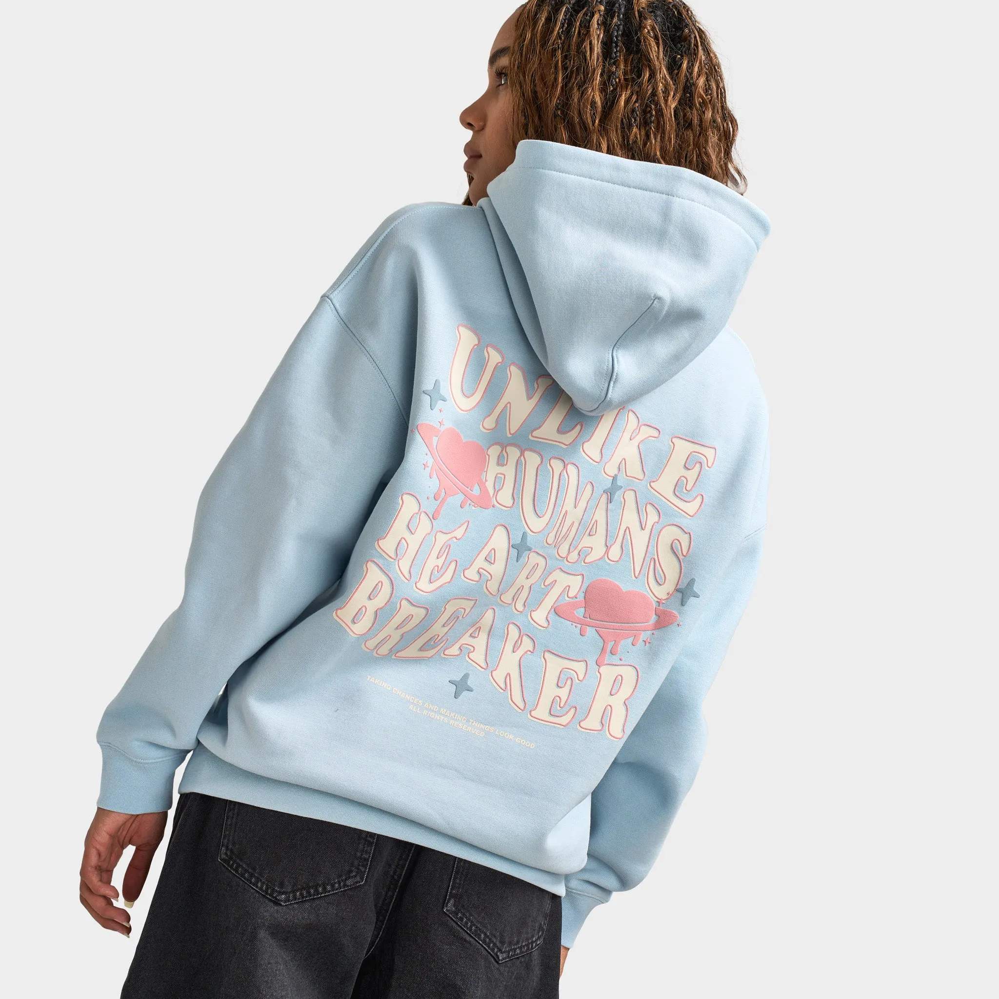 Unlike Humans Women's Wave Pullover Hoodie / Blue sold by JD Sports product image thumbnail 3