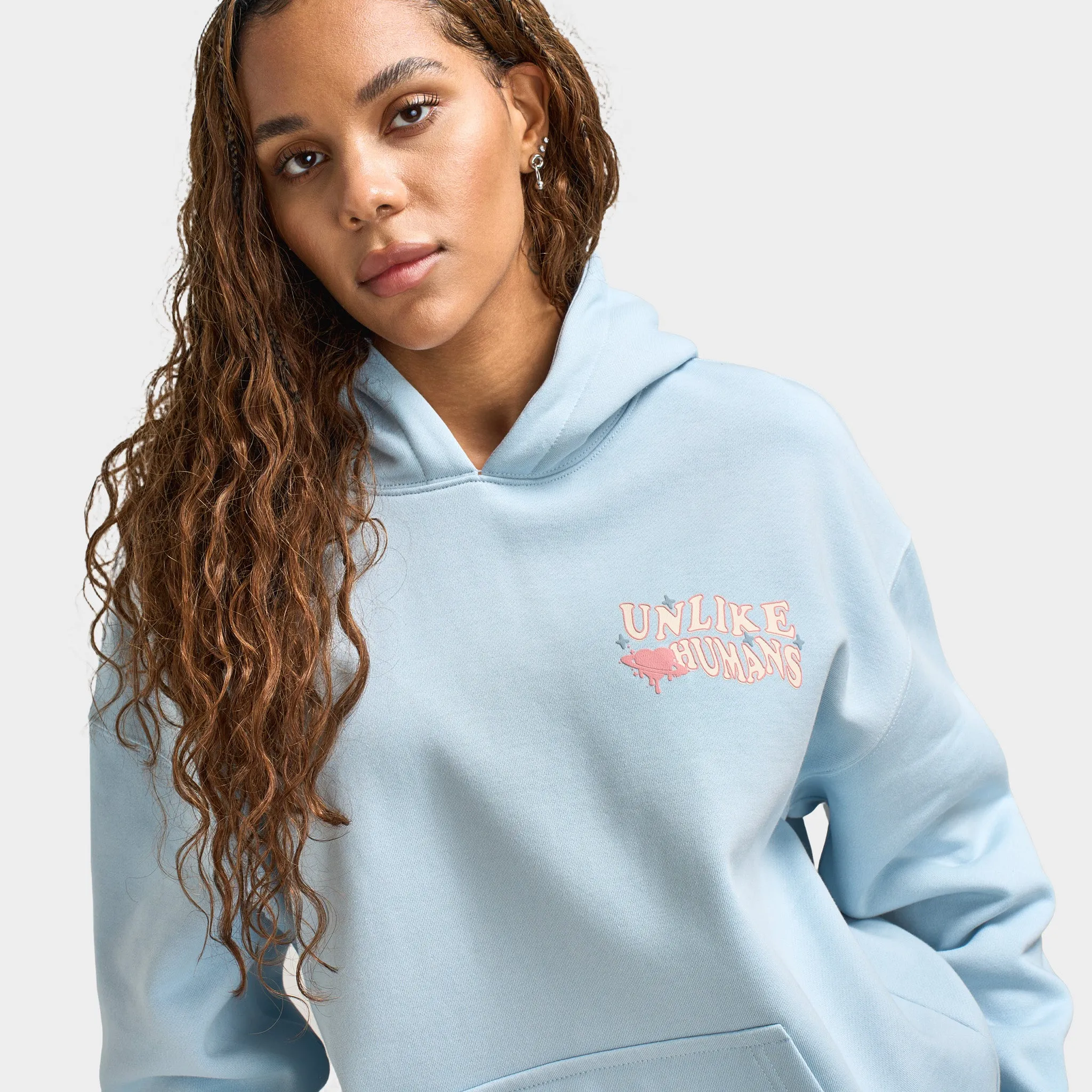 Unlike Humans Women's Wave Pullover Hoodie / Blue sold by JD Sports product image thumbnail 4