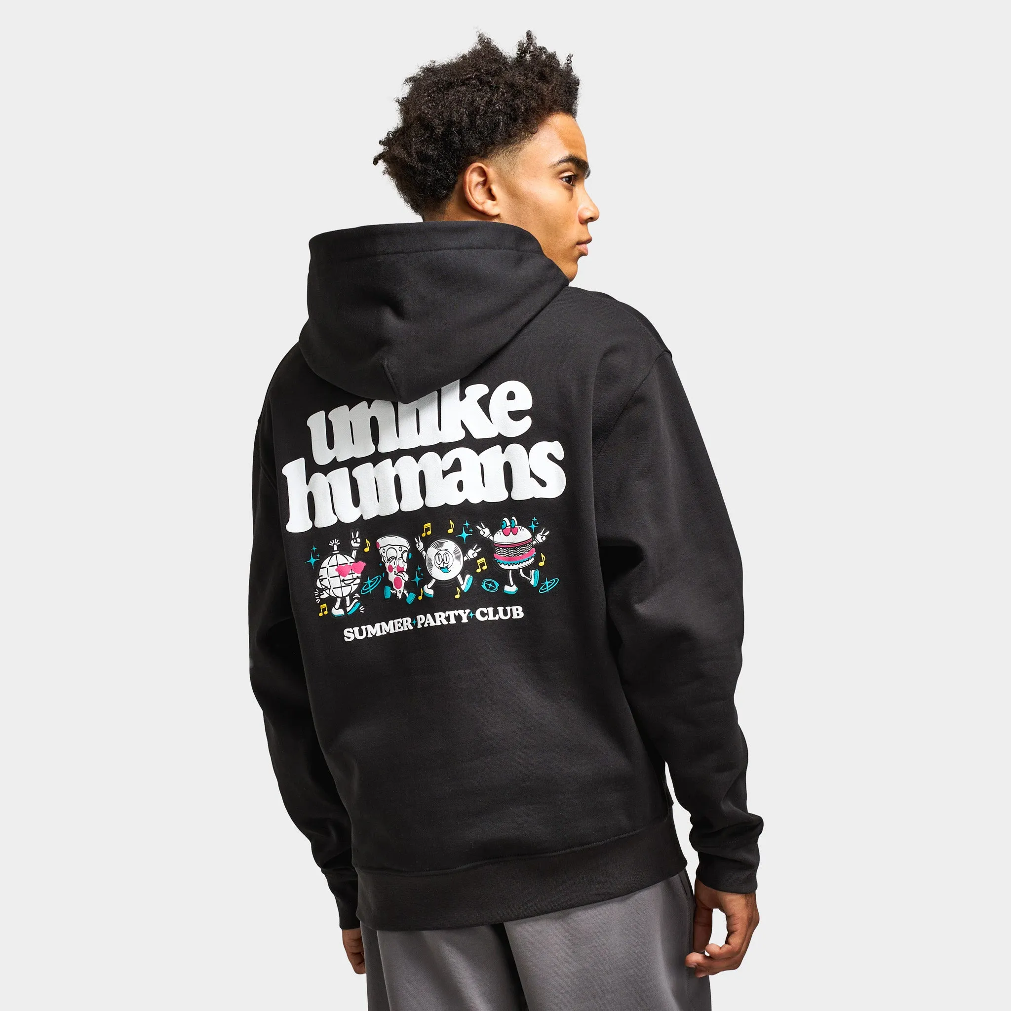 Unlike Humans Party Club Hoodie / Black sold by JD Sports product image thumbnail 2