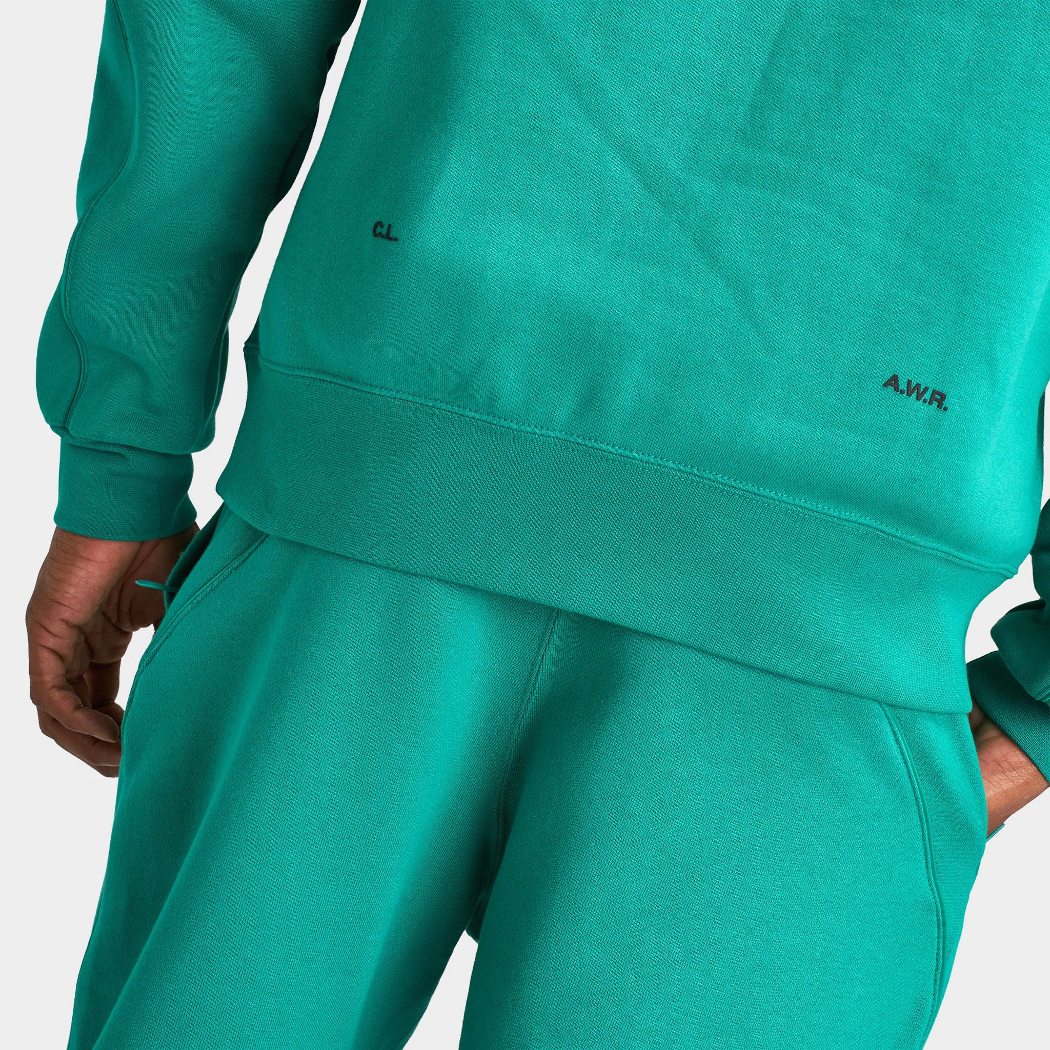 Nike NOCTA Fleece CS Pullover Hoodie Neptune Green / Black sold by JD Sports product image thumbnail 4