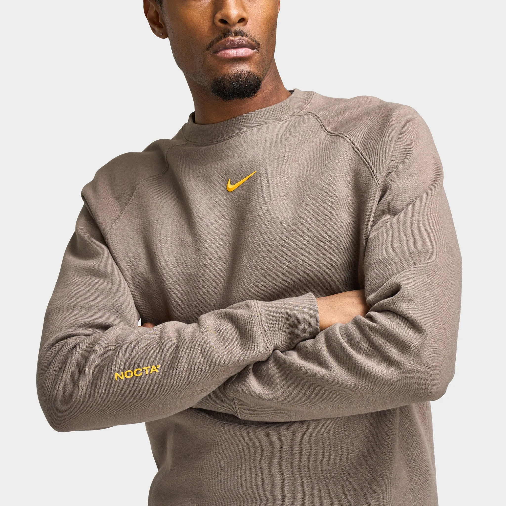 Nike NOCTA Fleece CS Crewneck Dark Grey Heather sold by JD Sports product image thumbnail 4