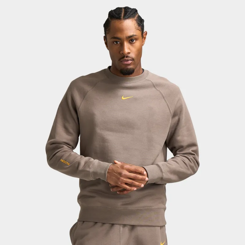 Nike NOCTA Fleece CS Crewneck Dark Grey Heather sold by JD Sports