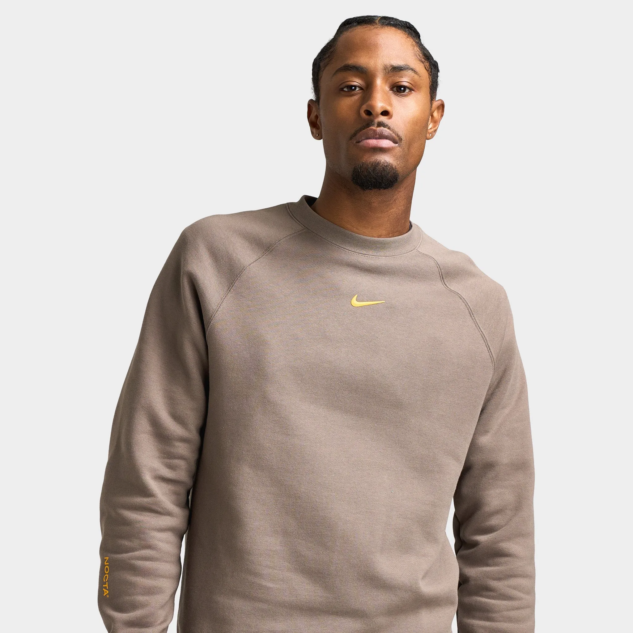 Nike NOCTA Fleece CS Crewneck Dark Grey Heather sold by JD Sports product image thumbnail 3