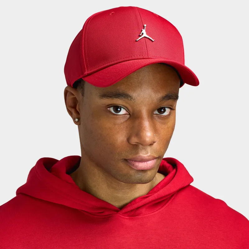 Jordan Rise Structured Metal Jumpman Strapback Cap / Gym Red sold by JD Sports