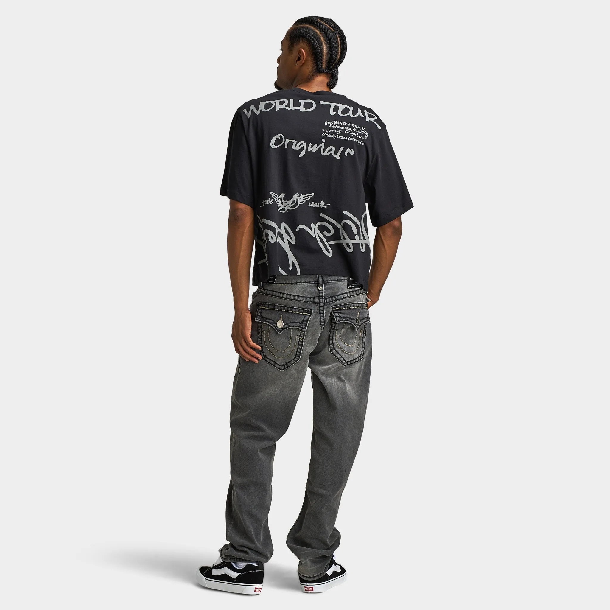 True Religion Script SS Boxy Tee / Jet Black sold by JD Sports product image thumbnail 5