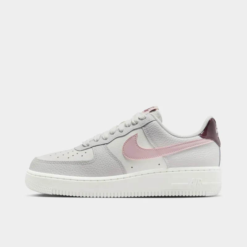 Nike Women's Air Force 1 '07 Summit White / Plum Chalk - Vast Grey sold by JD Sports