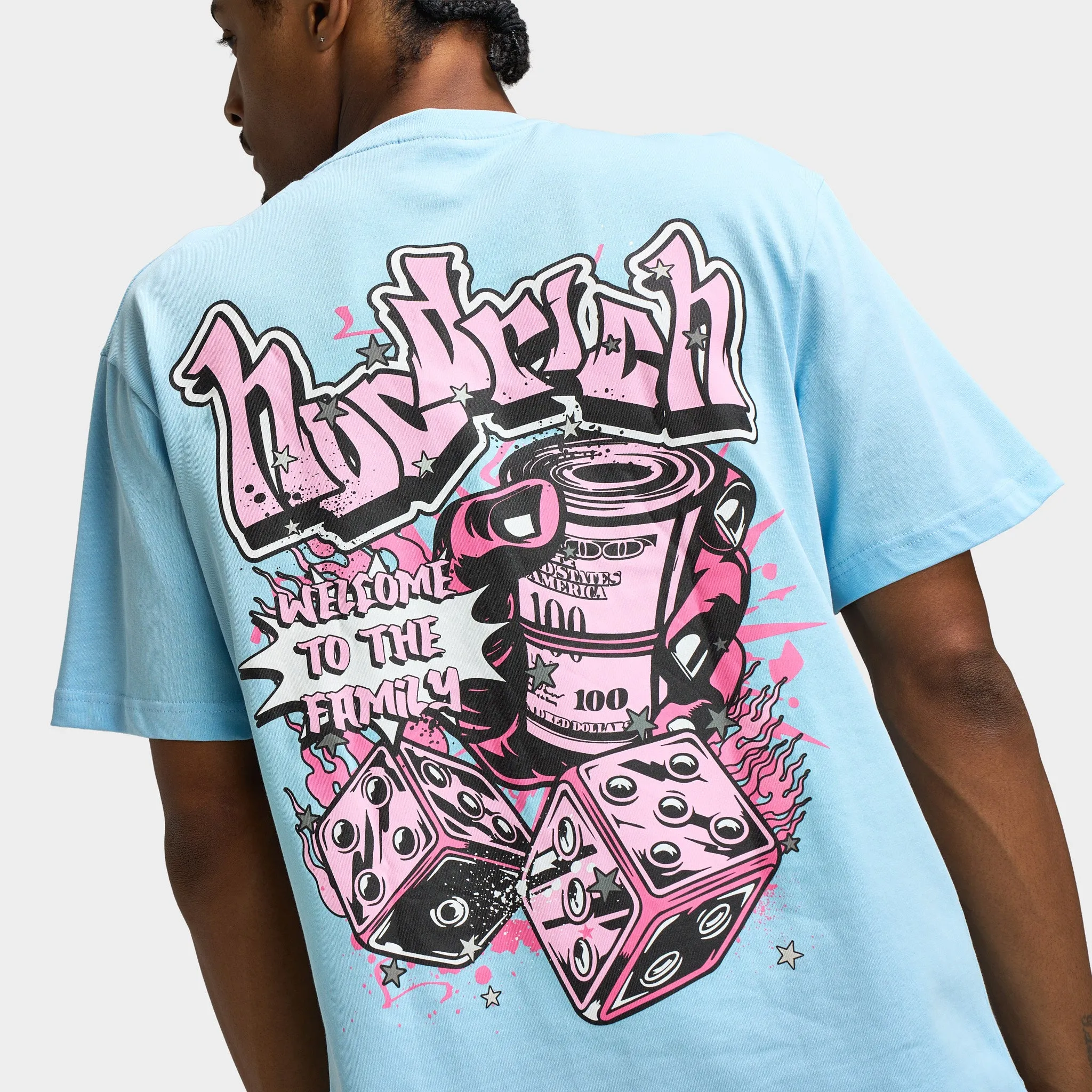 Hoodrich Luxeorb Oversized T-shirt / Clear Sky sold by JD Sports product image thumbnail 3