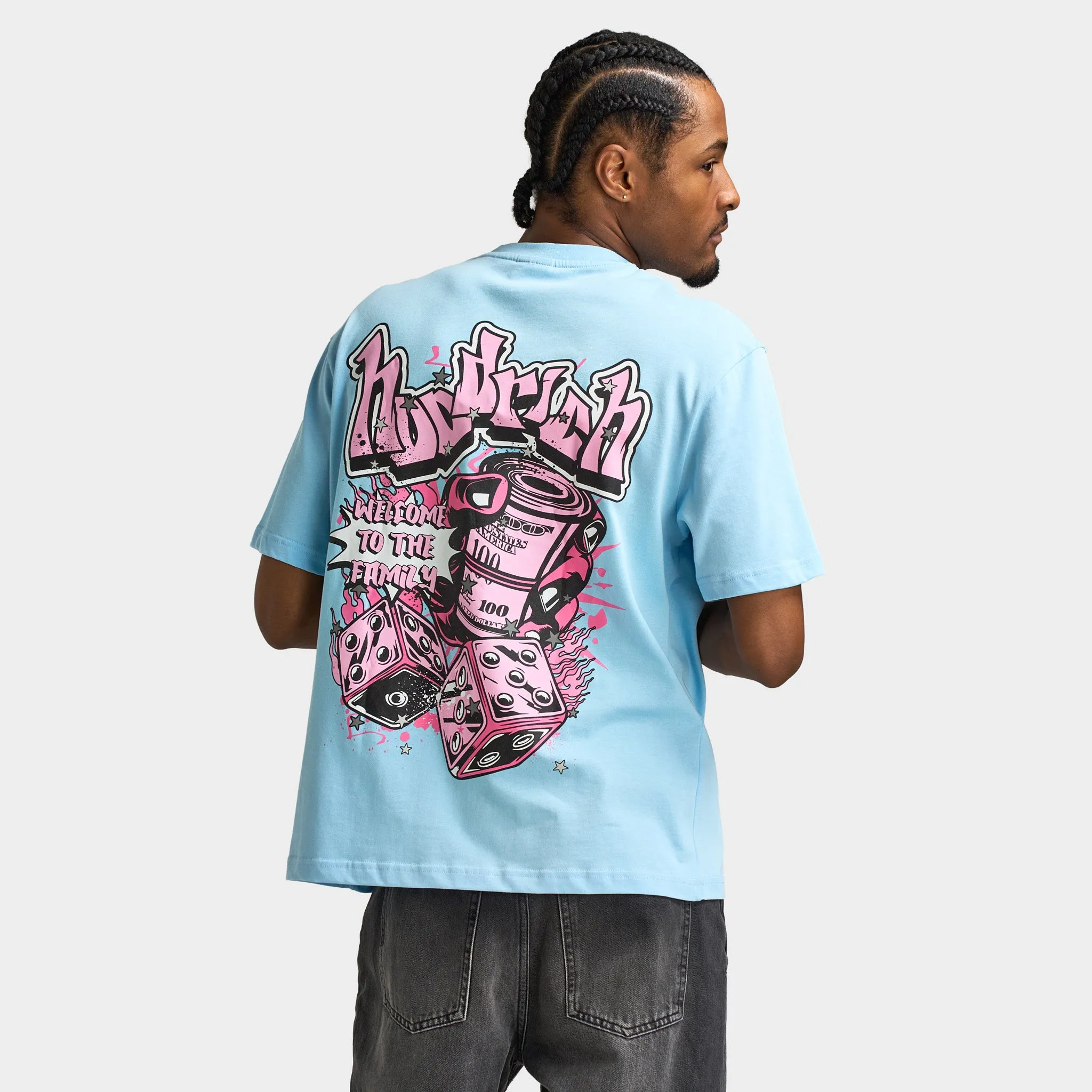 Hoodrich Luxeorb Oversized T-shirt / Clear Sky sold by JD Sports product image thumbnail 2