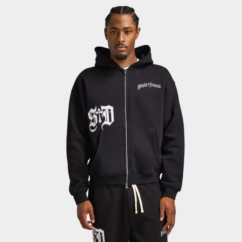 Supply & Demand Atomic Zip Up Hoodie / Black sold by JD Sports