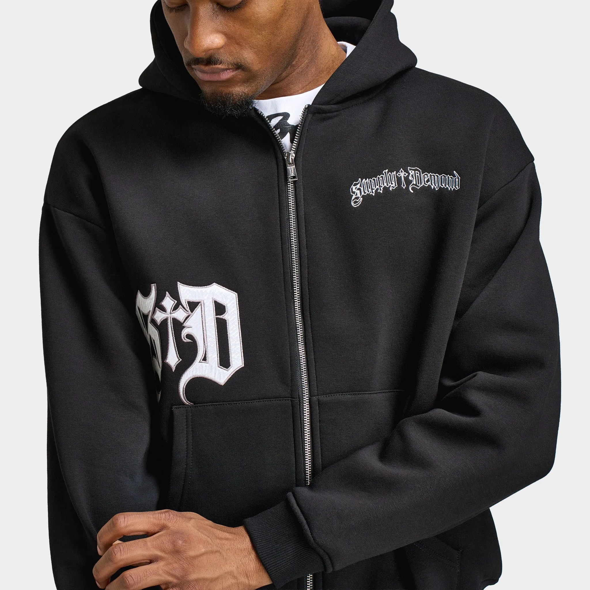 Supply & Demand Atomic Zip Up Hoodie / Black sold by JD Sports product image thumbnail 3