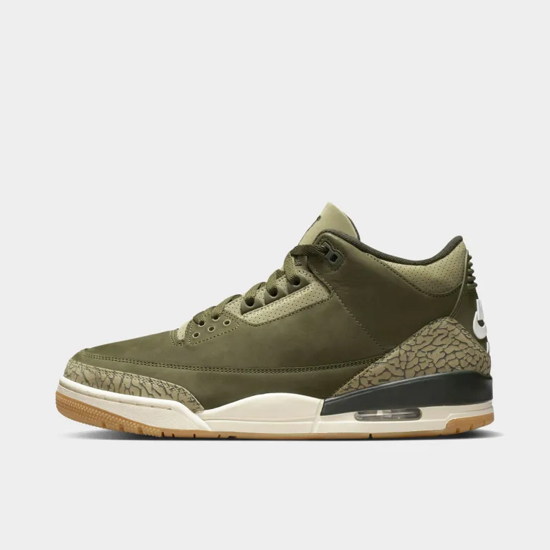 Air Jordan 3 Retro Medium Olive / Sequoia sold by JD Sports