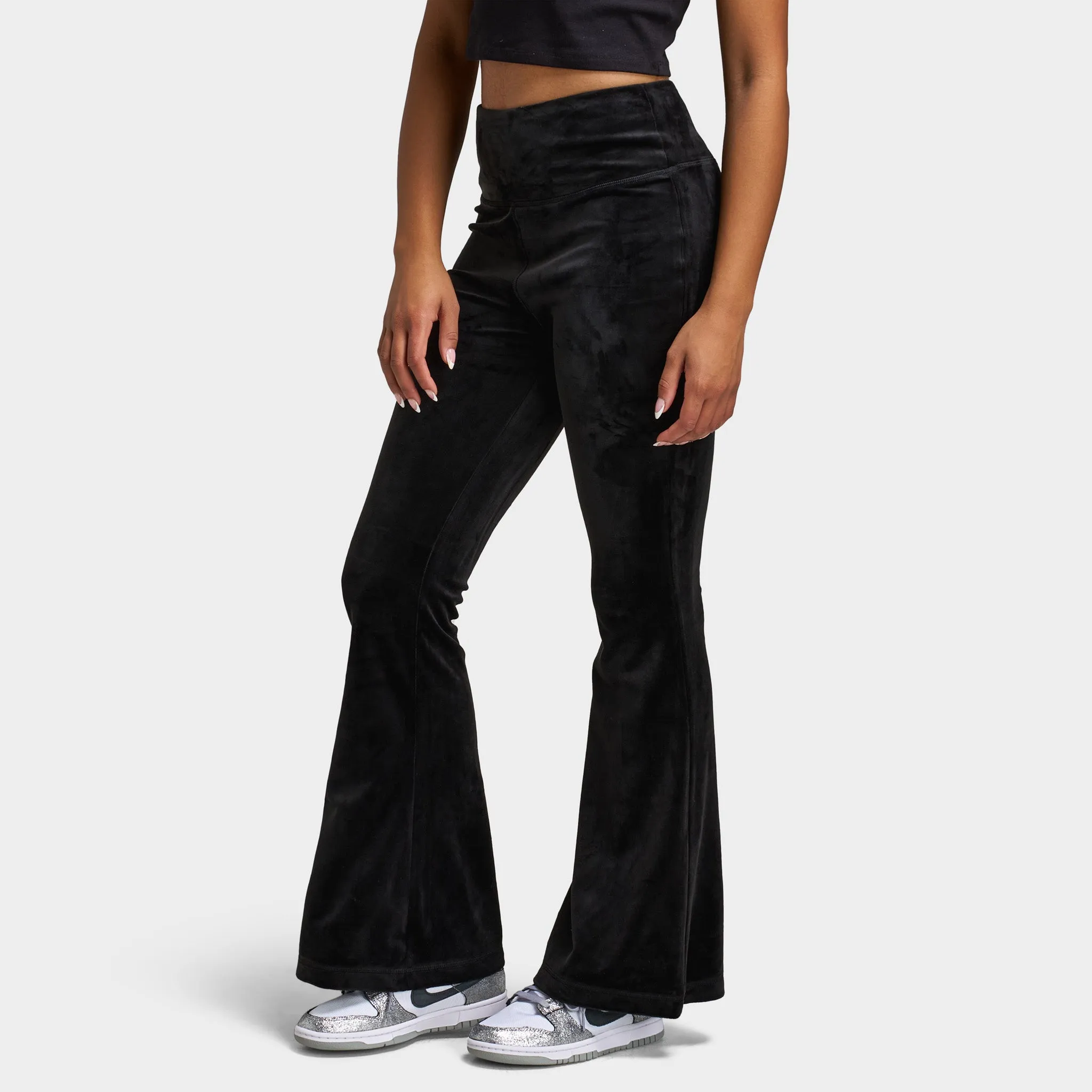 Juicy Couture Luxe Velour Flared Track Pants / Liquorice sold by JD Sports product image thumbnail 3