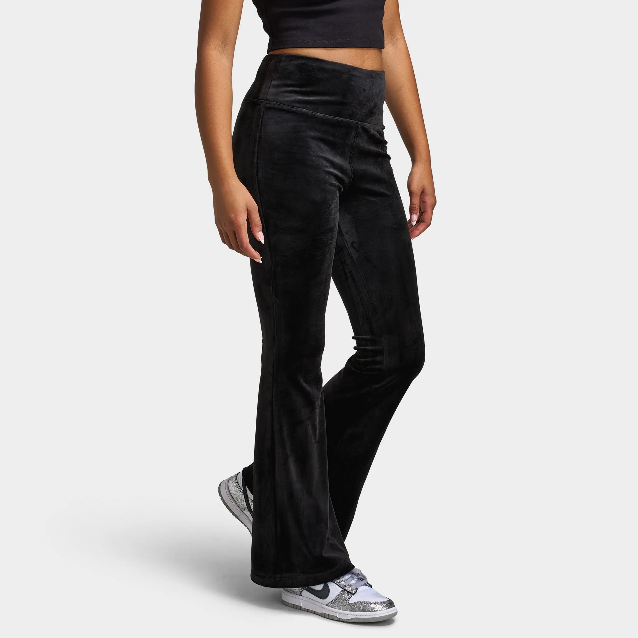 Juicy Couture Luxe Velour Flared Track Pants / Liquorice sold by JD Sports product image thumbnail 4