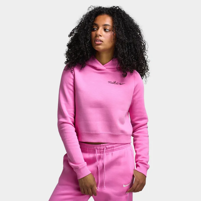 Nike Sportswear Phoenix Fleece Shrunken Hoodie / Playful Pink sold by JD Sports