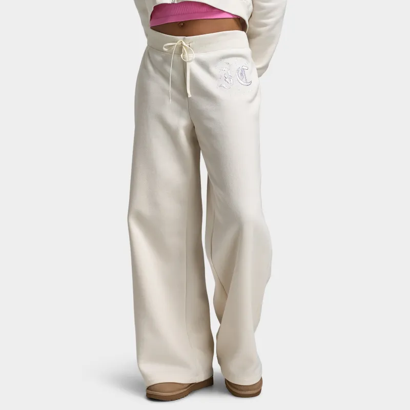 Juicy Couture Wide Leg Track Pant With Script Hotfix Cloud / Cherry Blossom sold by JD Sports