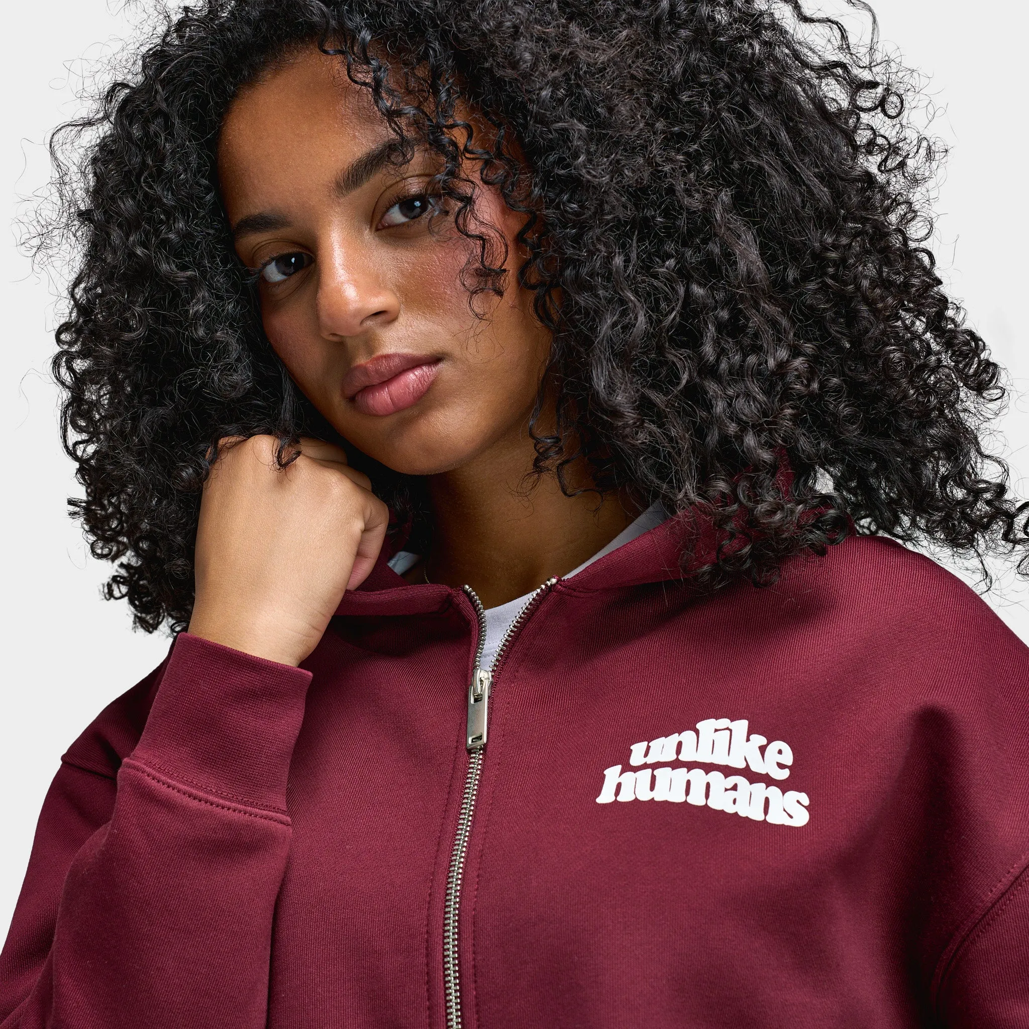 Unlike Humans Women's Bubble Fullzip Hoodie / Red sold by JD Sports product image thumbnail 4