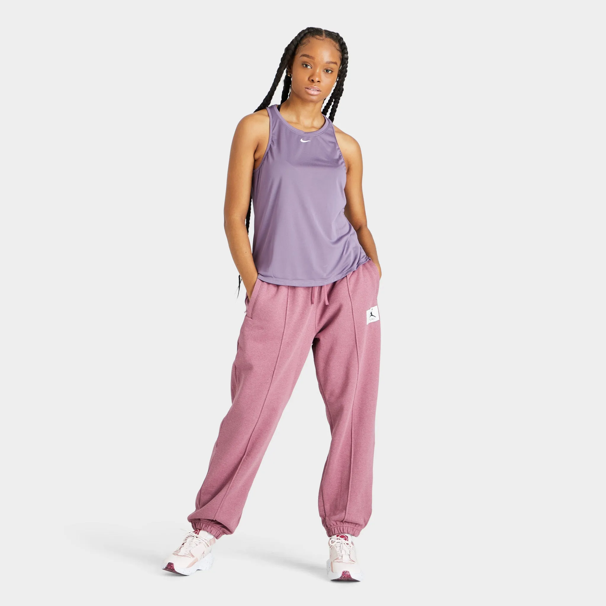 Nike Women's Dri-FIT One Standard Fit Tank / Amethyst Smoke sold by JD Sports product image thumbnail 5