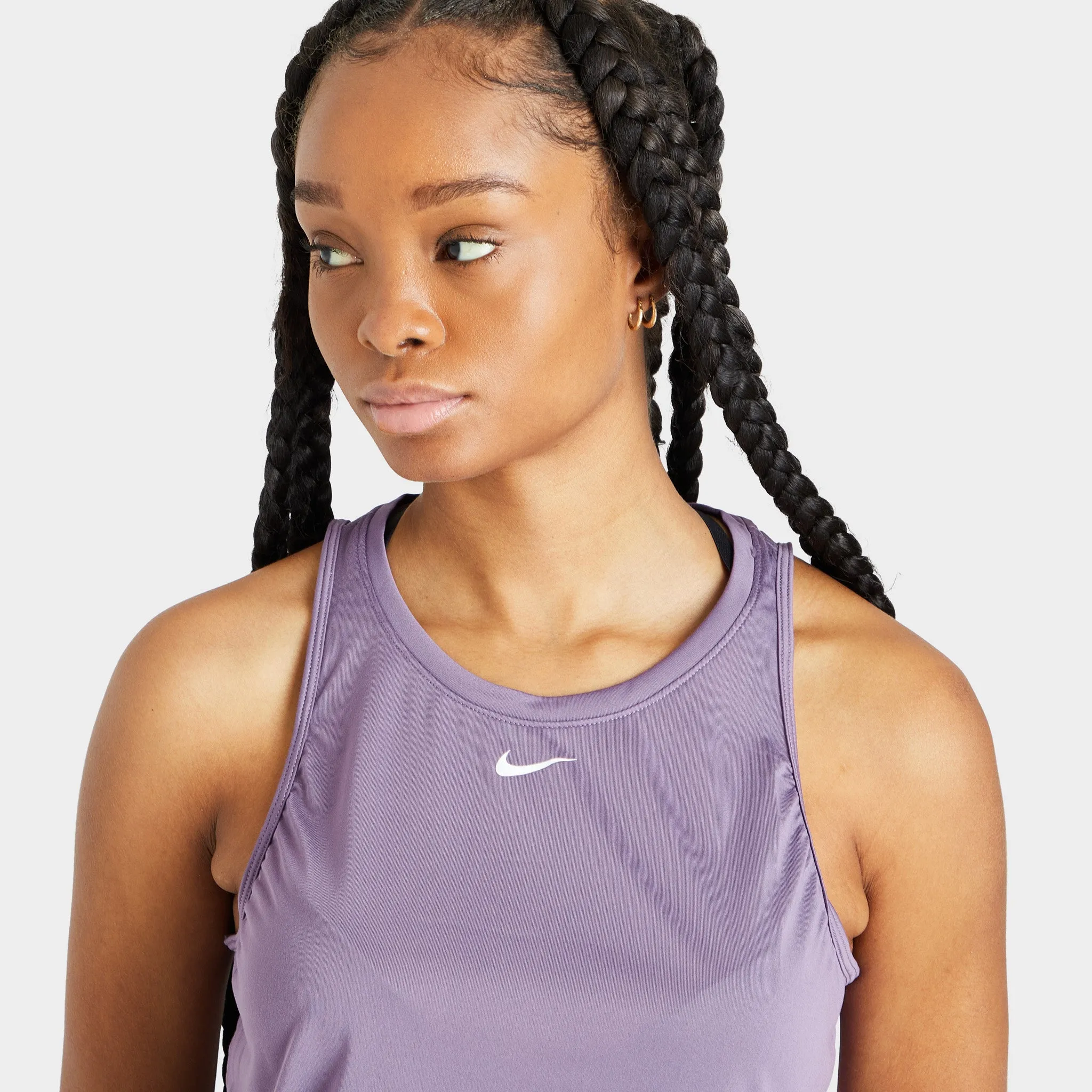 Nike Women's Dri-FIT One Standard Fit Tank / Amethyst Smoke sold by JD Sports product image thumbnail 3