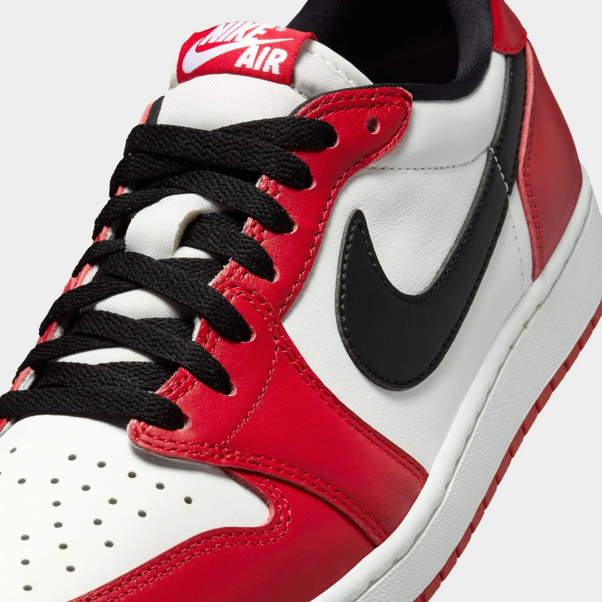 Air Jordan Retro 1 Low White / Red / Black sold by JD Sports product image thumbnail 3