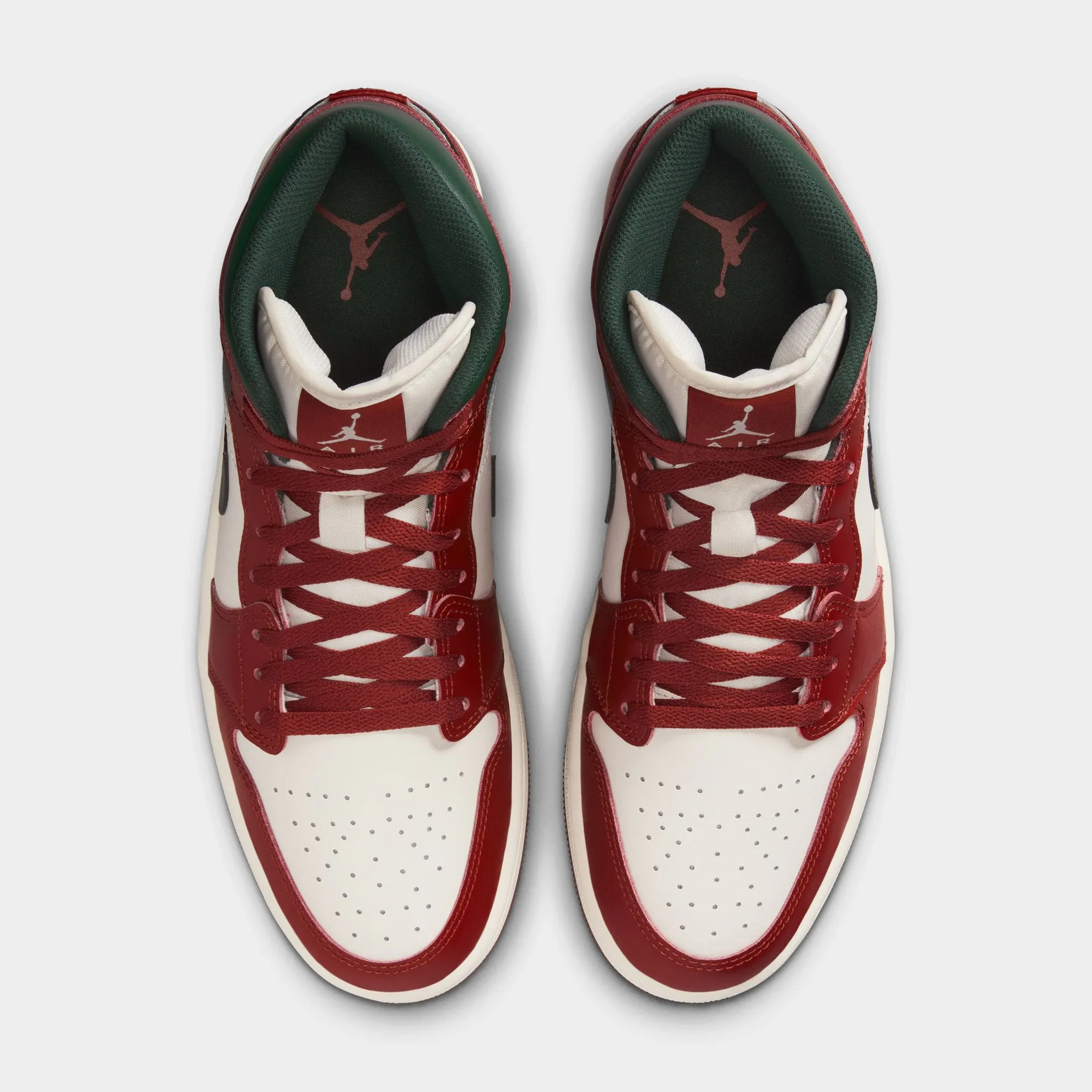 Air Jordan 1 Mid Red / White - Green sold by JD Sports product image thumbnail 5