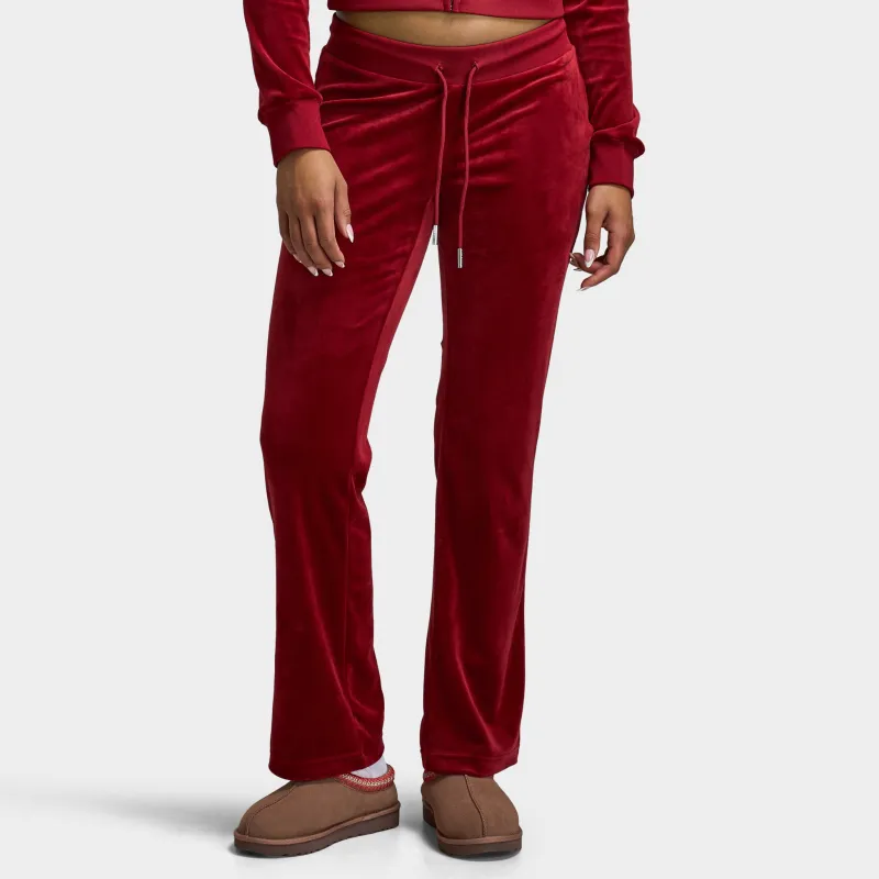 Juicy Couture OG Big Bling Velour Track Pants / Red Dahlia sold by JD Sports