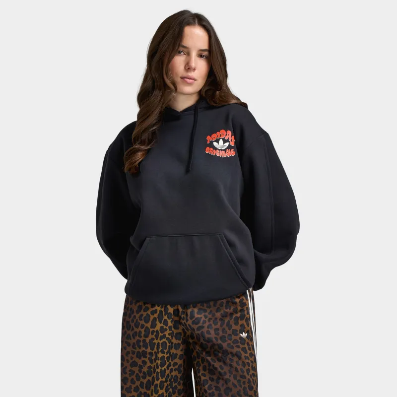 Adidas Women's Leopard Samba Essential Hoodie Black / Leopard sold by JD Sports